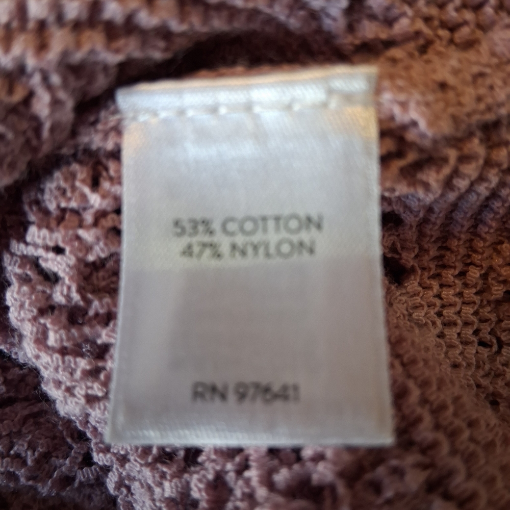 ๐ J. Jill Crocheted Open-Knit Crewneck Pullover Sweater Sz. TL.EUC - Picture 6 of 6